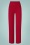 Heart Button High Waist Trousers Années 50 en Rouge