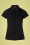 50s Pintuck Bow Top in Black