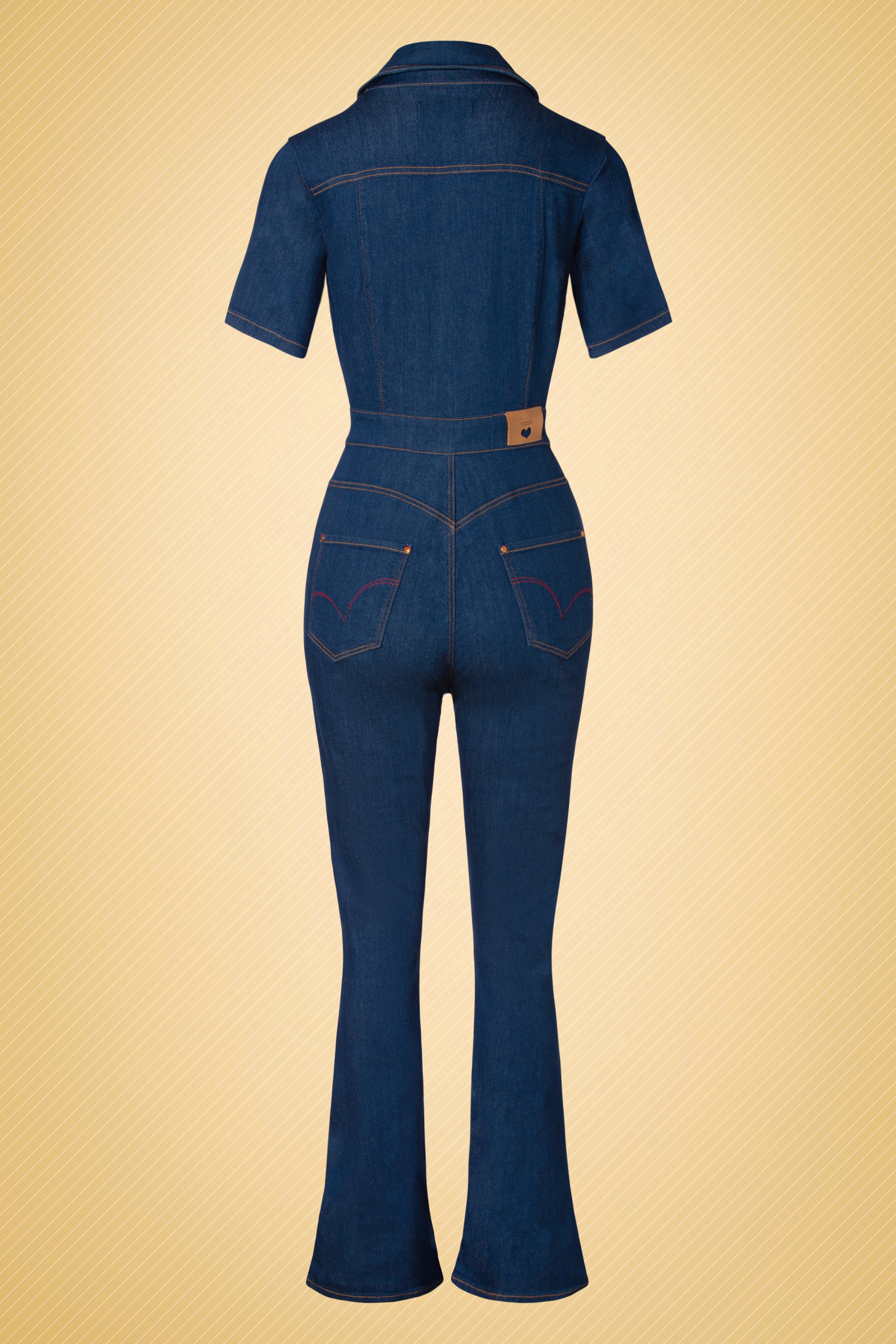 Rock-a-Booty - Gloria Lee Jumpsuit in denimblauw 6