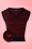 Tiffany Heart Vest Années 70 en Noir et Rouge