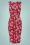 Topvintage Boutique 44313 Pencildress Red Hibiscus 20230105 3W