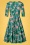 TopVintage Boutique 44307 Swing Dress Green Floral 230106 507W