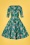 TopVintage Boutique 44307 Swing Dress Green Floral 230106 505W