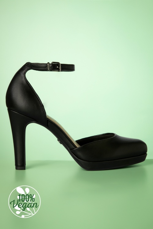 Tamaris - 50s Tiffany Classy Pumps in Matte black