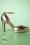 50s Tiffany Party On Pumps in Pale Gold