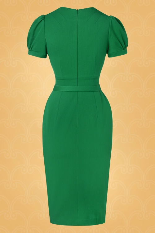 Vintage Diva 45228 Pencildress Green Adriana 20230116 0W