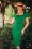Vintage Diva The Adriana Pencil Dress in Green