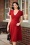 Vintage Diva  - The Mary Grace A-Line Dress in Red