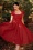 Vintage Diva The Bette Swing Dress in Red
