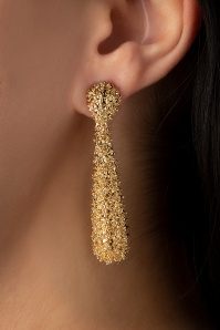 Day&Eve by Go Dutch Label - 50s Gilda Glam Earrings in Gold