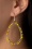Beaded Drop Earrings Années 60 en Jaune