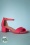 Suedine Sandals Années 60 en Framboise