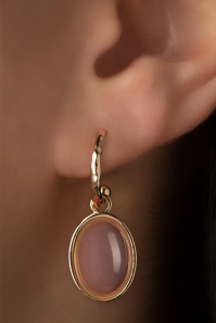 Day&Eve by Go Dutch Label - Estelle Earrings in Pink and Gold