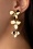 Glamfemme 60s Flower String Earrings in Gold