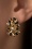 60s Flower Stud Earrings in All Gold 