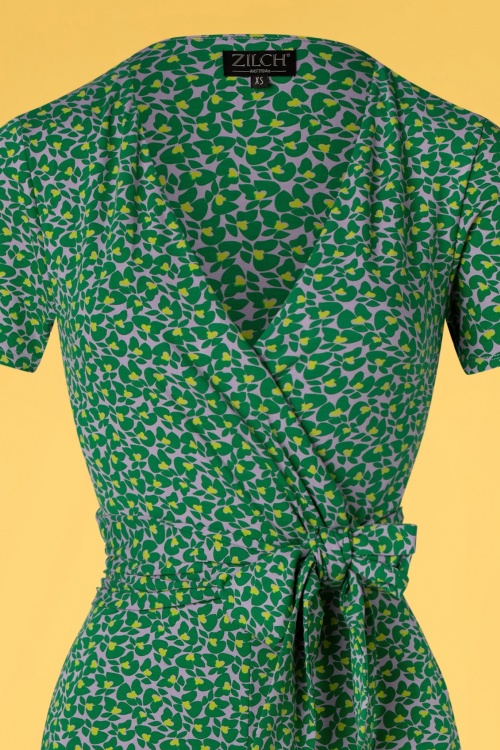 Zilch - 70s Mabel Jumpsuit in Butterfly Apple 3