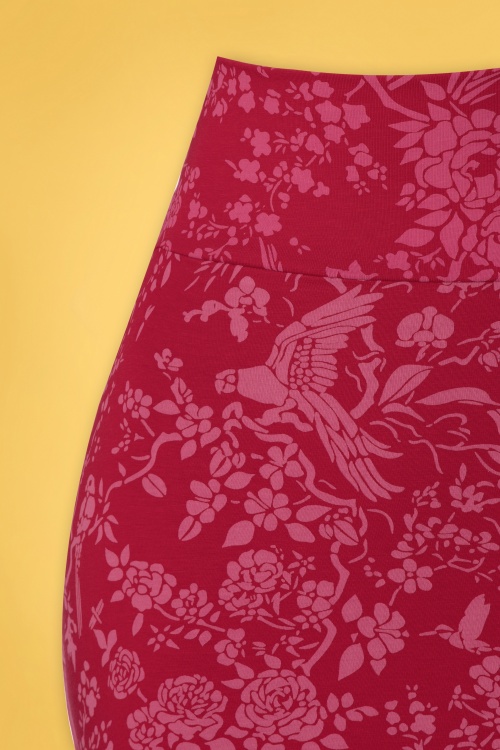 Zilch 46051 Skirt Red Flowers 230123 502W