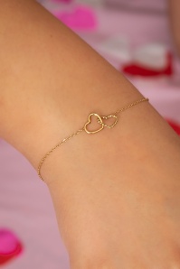 Day&Eve by Go Dutch Label - 50s Hearts Bracelet in Gold