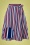 Stripe and Sail Swing Skirt in Navy