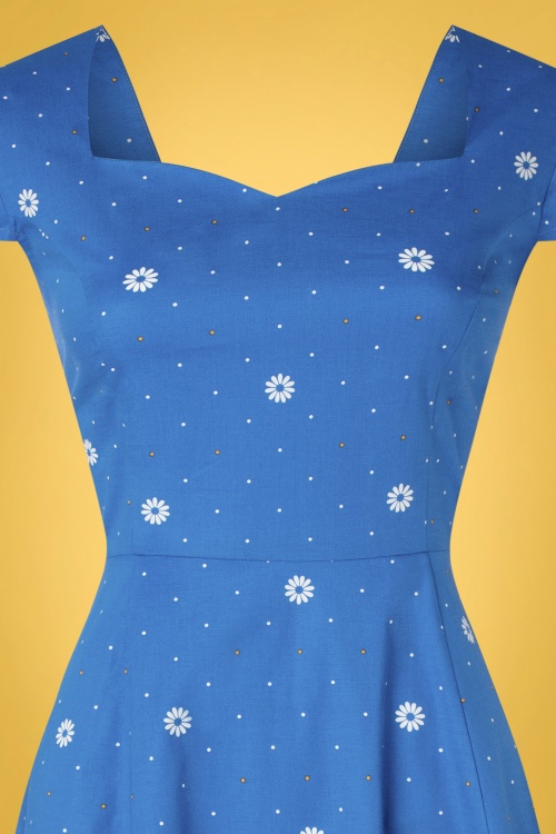Banned 45774 Dress Swing Blue daisy 221130 506V