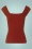 Marie Cottonclub Top in Sienna Red