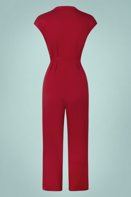 King Louie - Jimie Burla Jumpsuit in Cherry Red 3
