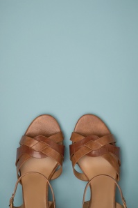 Poti Pati - Donna Block Heel Sandals en Cognac 2