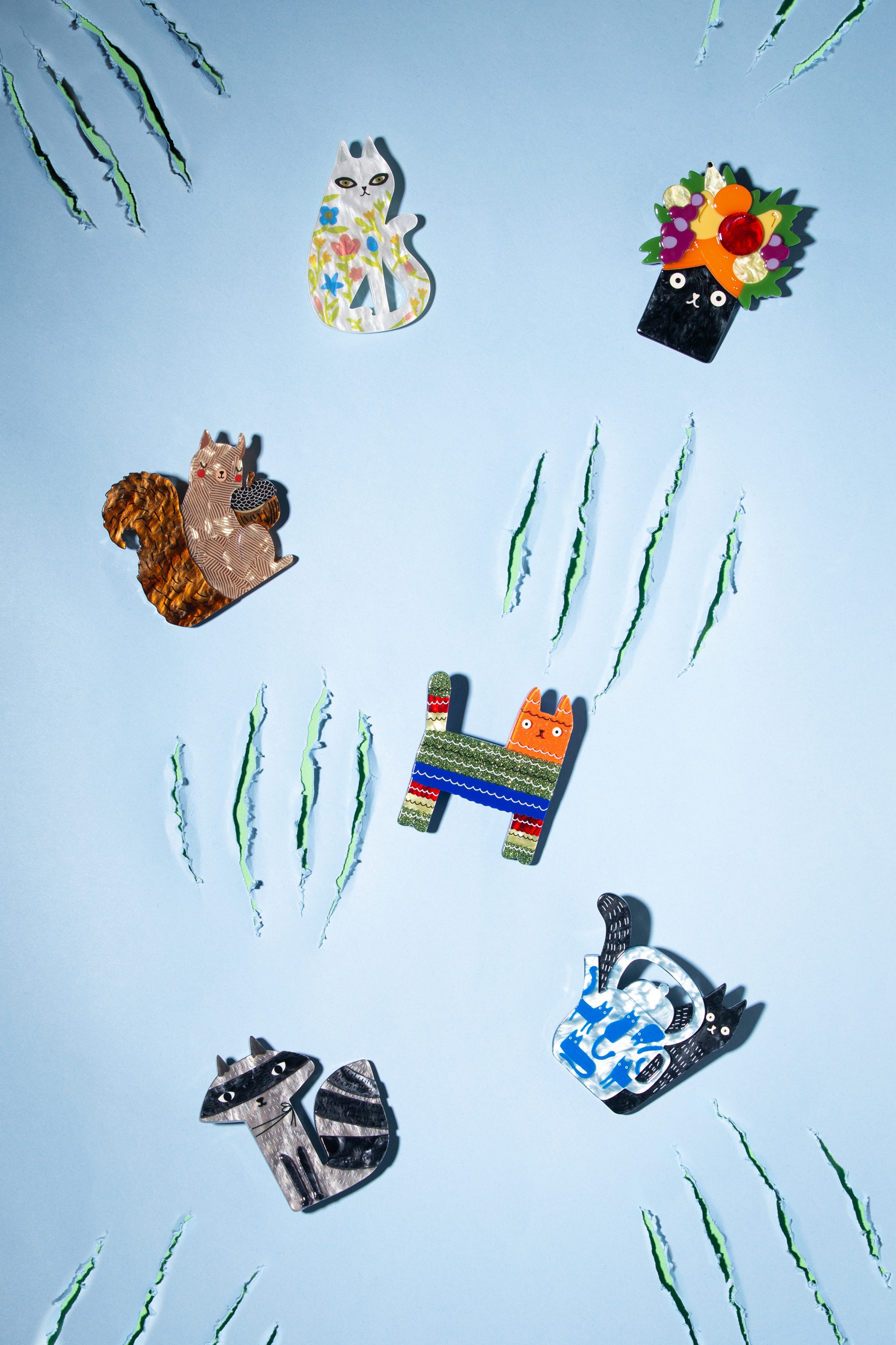 Erstwilder - Piñata Cat Brooch 4