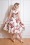 Hearts and Roses 45625 Frances Floral Swing Dress Cream 20230206 021LW