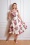 Hearts and Roses 45625 Frances Floral Swing Dress Cream 20230206 020LW