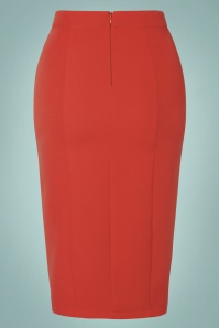 Hearts & Roses - Paula Pencil Skirt in Red 2