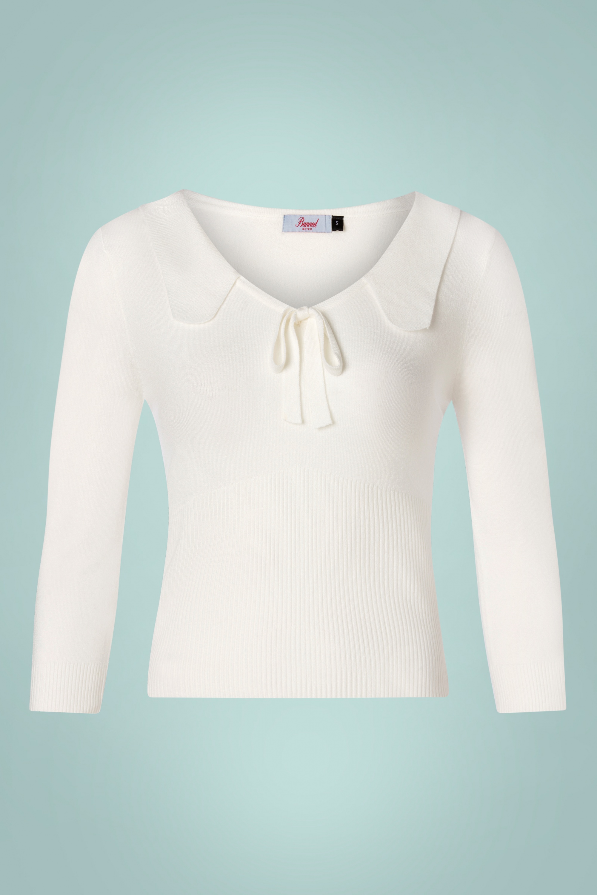 Banned Retro - Bloom Jumper en Blanc Cassé