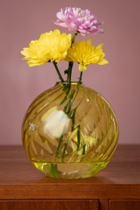 &Klevering - Spiral vaas in geel
