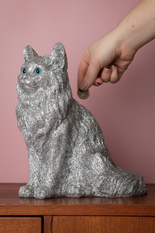&Klevering - Glitter Cat Coinbank 2