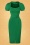 Vintage Diva  - The Adriana Pencil Dress en Vert 4