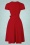 Vintage Diva  - The Mary Grace A-lijnjurk in rood 4