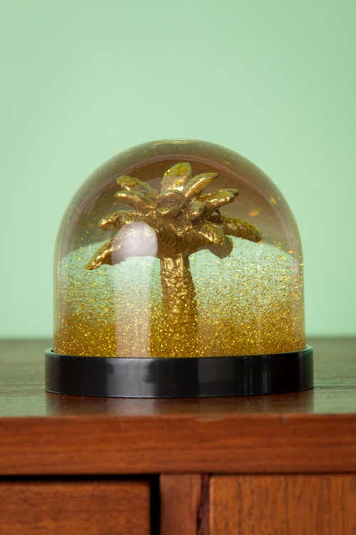 &Klevering - Gold Palm Tree Schneekugel 