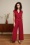 Jimie Burla Jumpsuit in Cherry Red