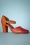Hedwig Mary Jane Pumps in Scarlet and Orange