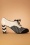 Nemonic - Madison Leather Shoe Booties en Noir et Créme 6