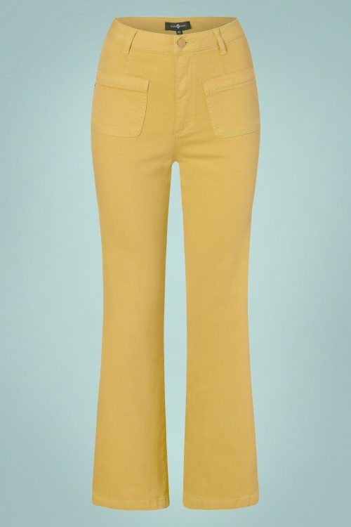 Surkana - 70s Betsy Bell Bottom Trousers in Green