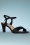 Lesly Sandals Années 50 en Noir