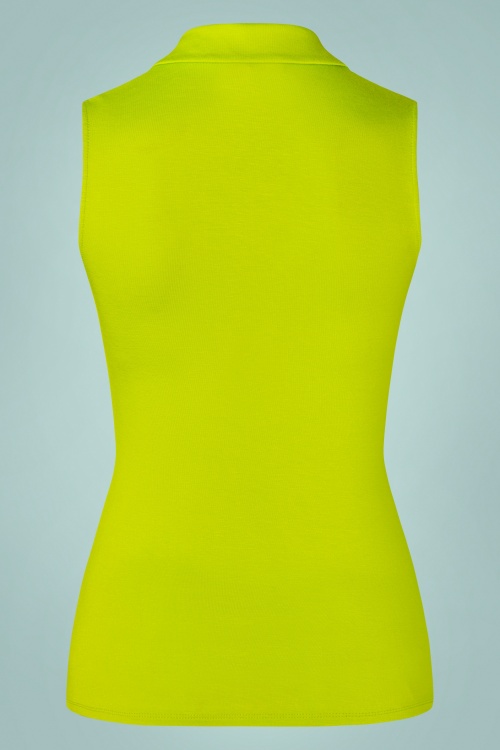 Surkana - Nadia Sleeveless Shirt en Vert Citron 2