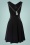 Marica Herringbone Swing Dress in Black