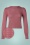 Bella Pleated Shoulder Pointelle Sweater in Pink
