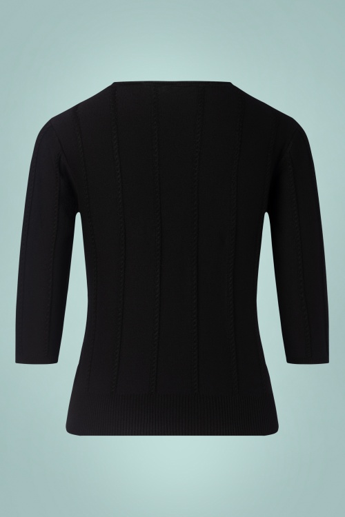 Vixen - Claire Cherry Sweater in Black 3