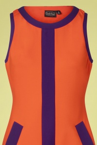 Vixen - Rachel Racer Kleid in Orange 2