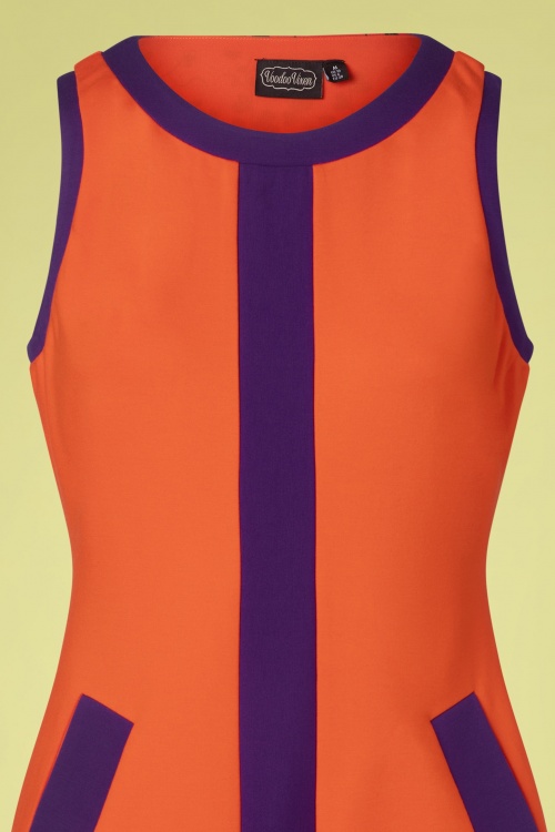 Vixen - Rachel Racer Dress in Orange 2