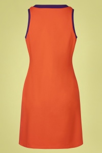 Vixen - Rachel Racer Kleid in Orange 4