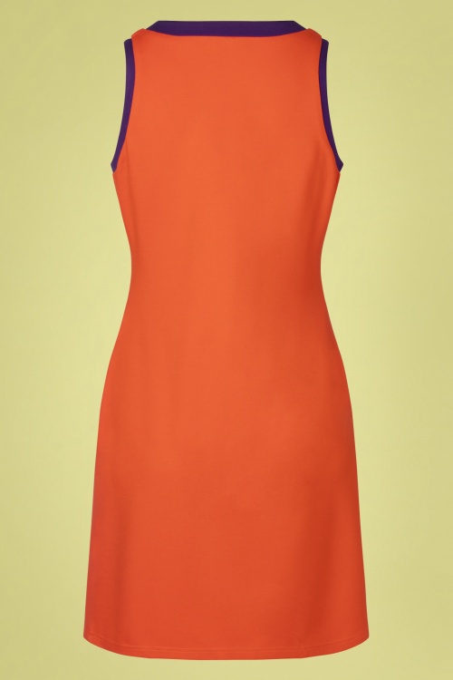 Vixen - Rachel Racer Kleid in Orange 4